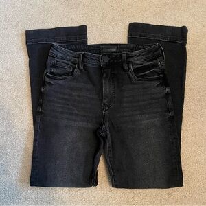 Kut from the Kloth Charcoal Kelsey High Rise Ankle Flare Denim Jeans